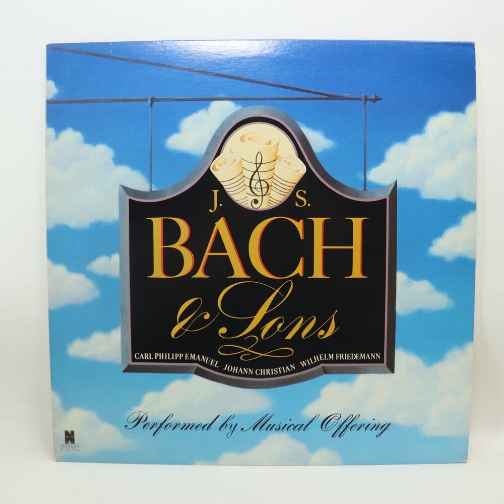 Bach And Sons Performed by Musical Offering LP Vinyl Record Album Nonesuch 1985